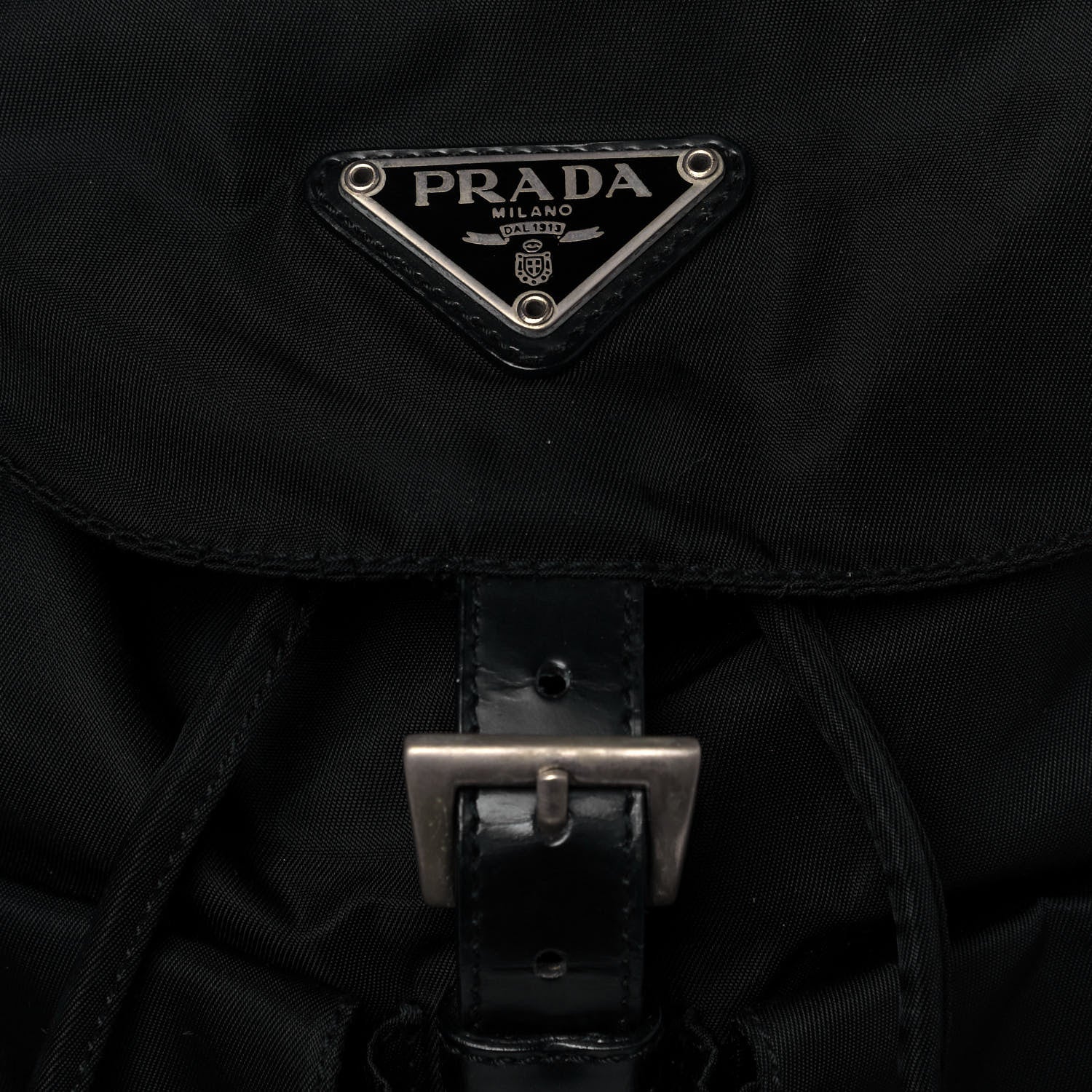 Prada Nylon Vela Double Buckle Backpack Black 6 of 10