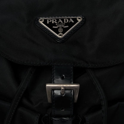 Prada Nylon Vela Double Buckle Backpack Black 6 of 10