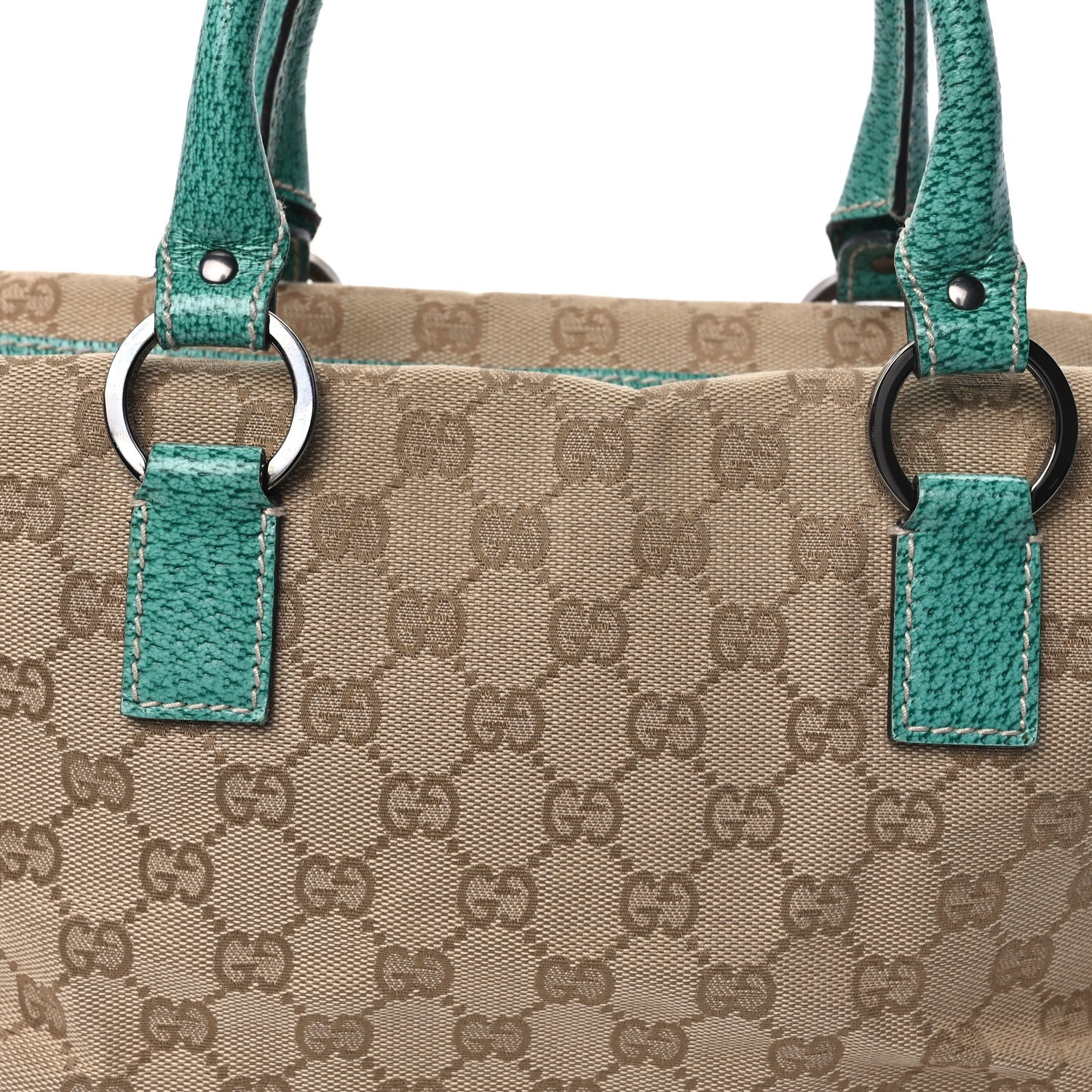 Gucci Monogram Small Boston Turquoise 6 of 8