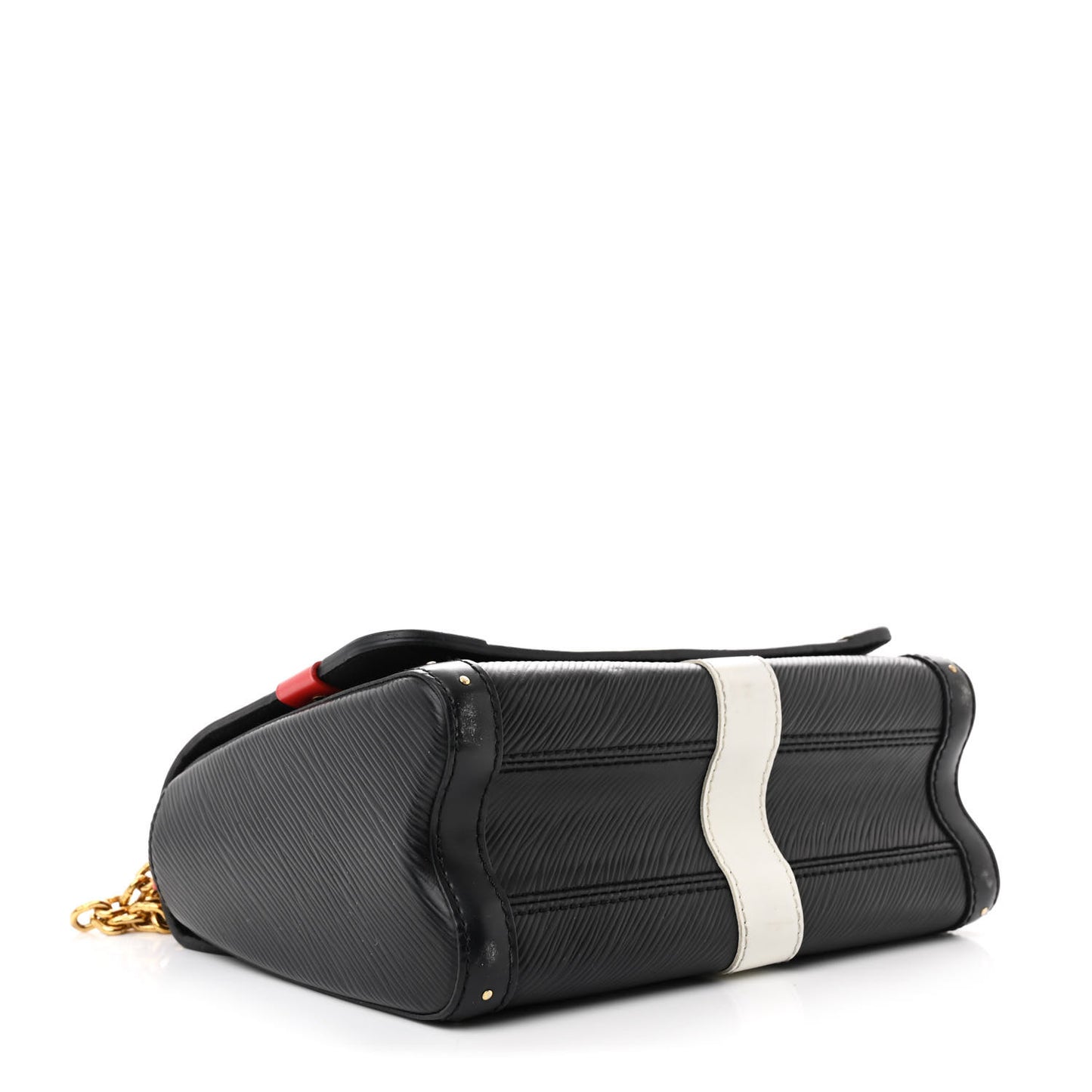 Epi Monogram Complice Trunks and Bags Twist Shoulder Bag MM Black