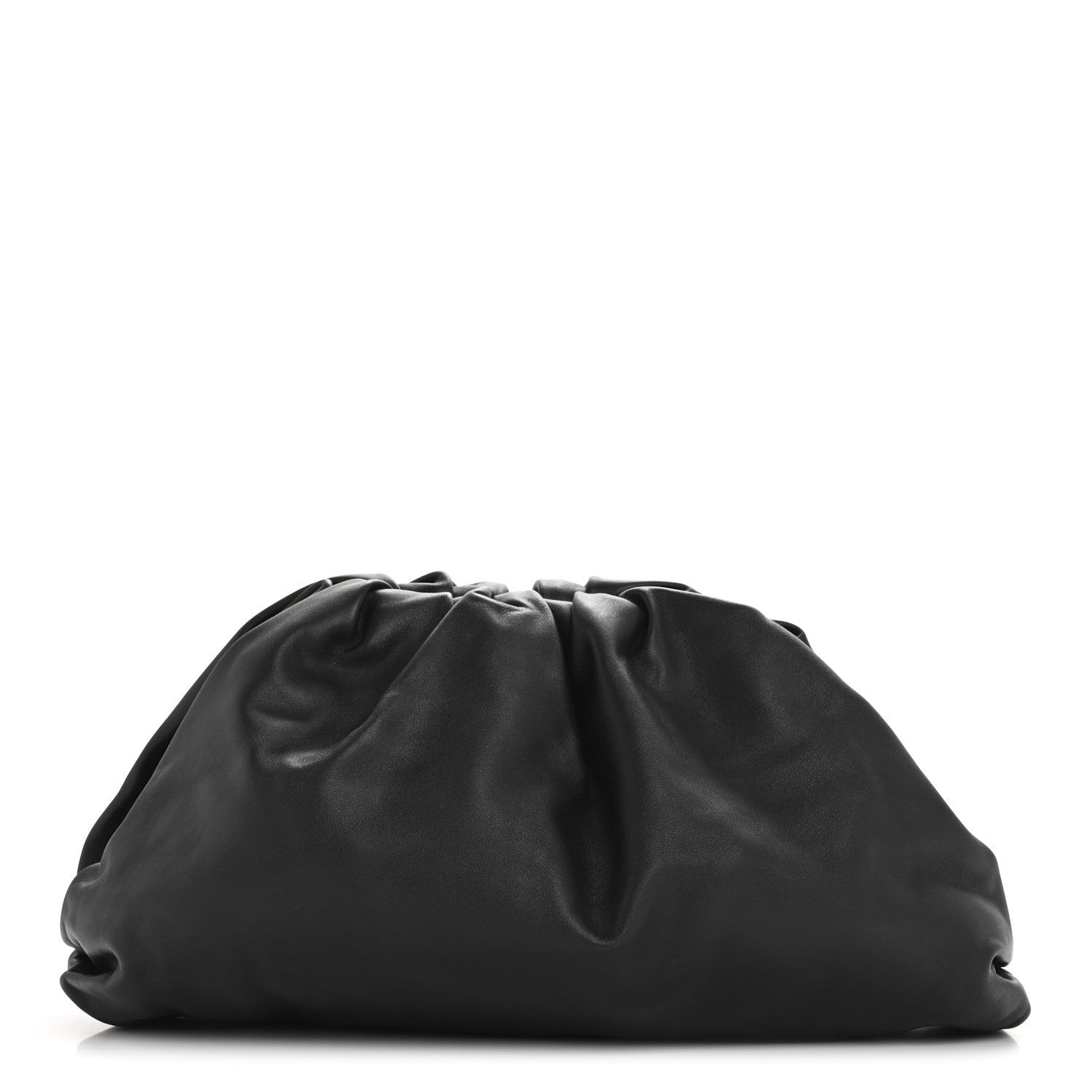 Bottega Veneta Smooth Butter Calf The Pouch Oversized Clutch Black 1 of 7