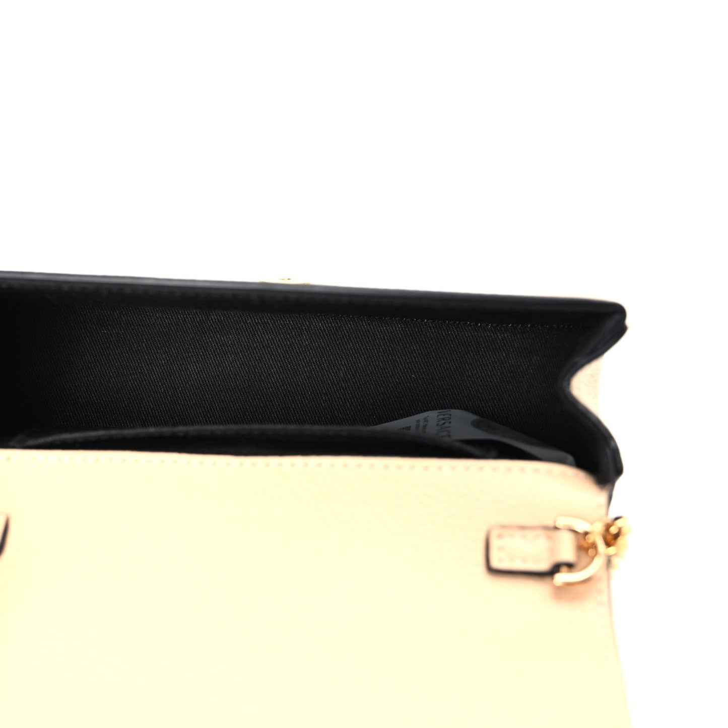 Grained Calfskin Virtus Mini Chain Bag Beige