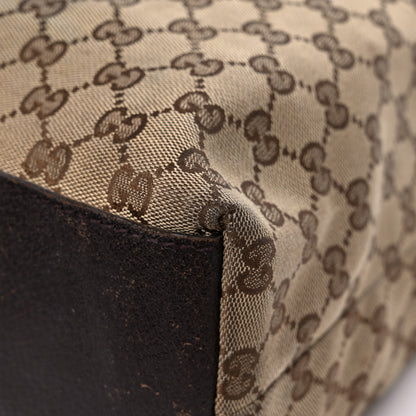 Gucci GG Monogram Large Web Handle Vertical Tote Dark Brown 11 of 16