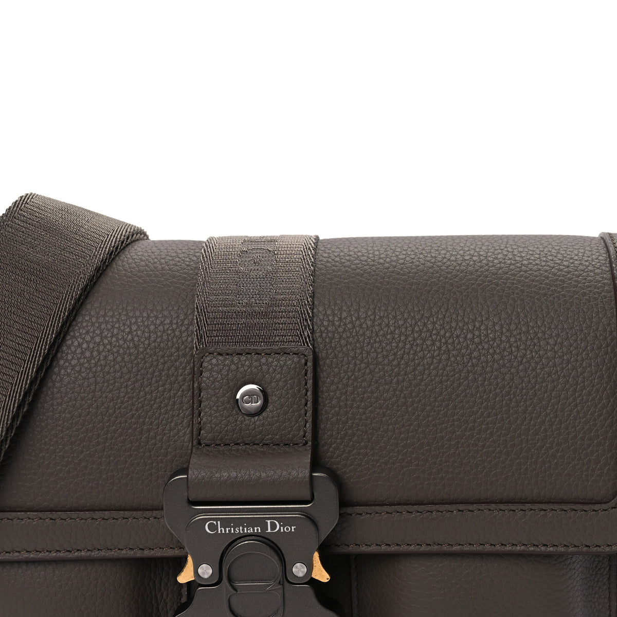Christian Dior Grained Calfskin Hit The Road Bag Brown 6 of 8