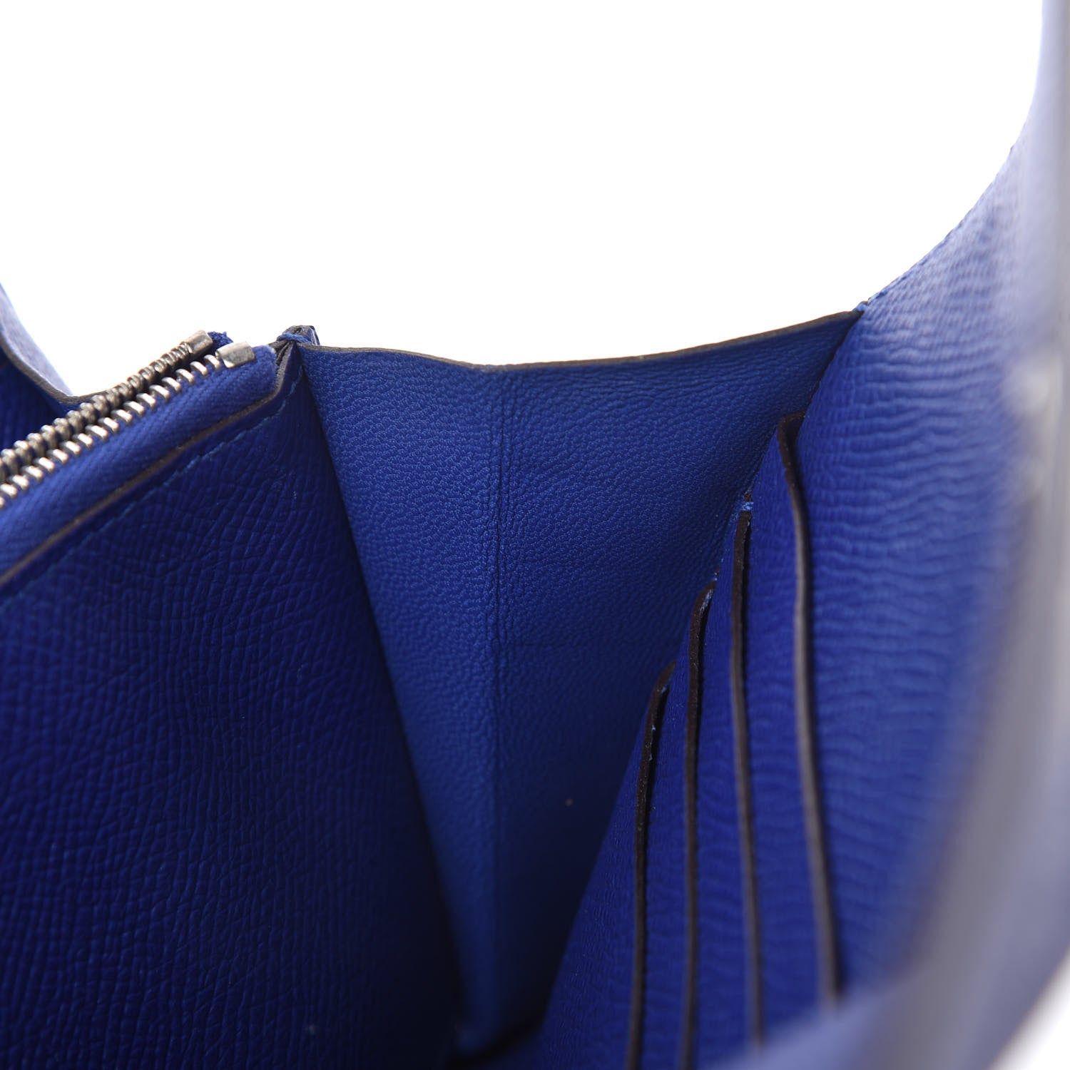 Hermes Epsom Kelly Longue Wallet Bleu Electrique 9 of 12