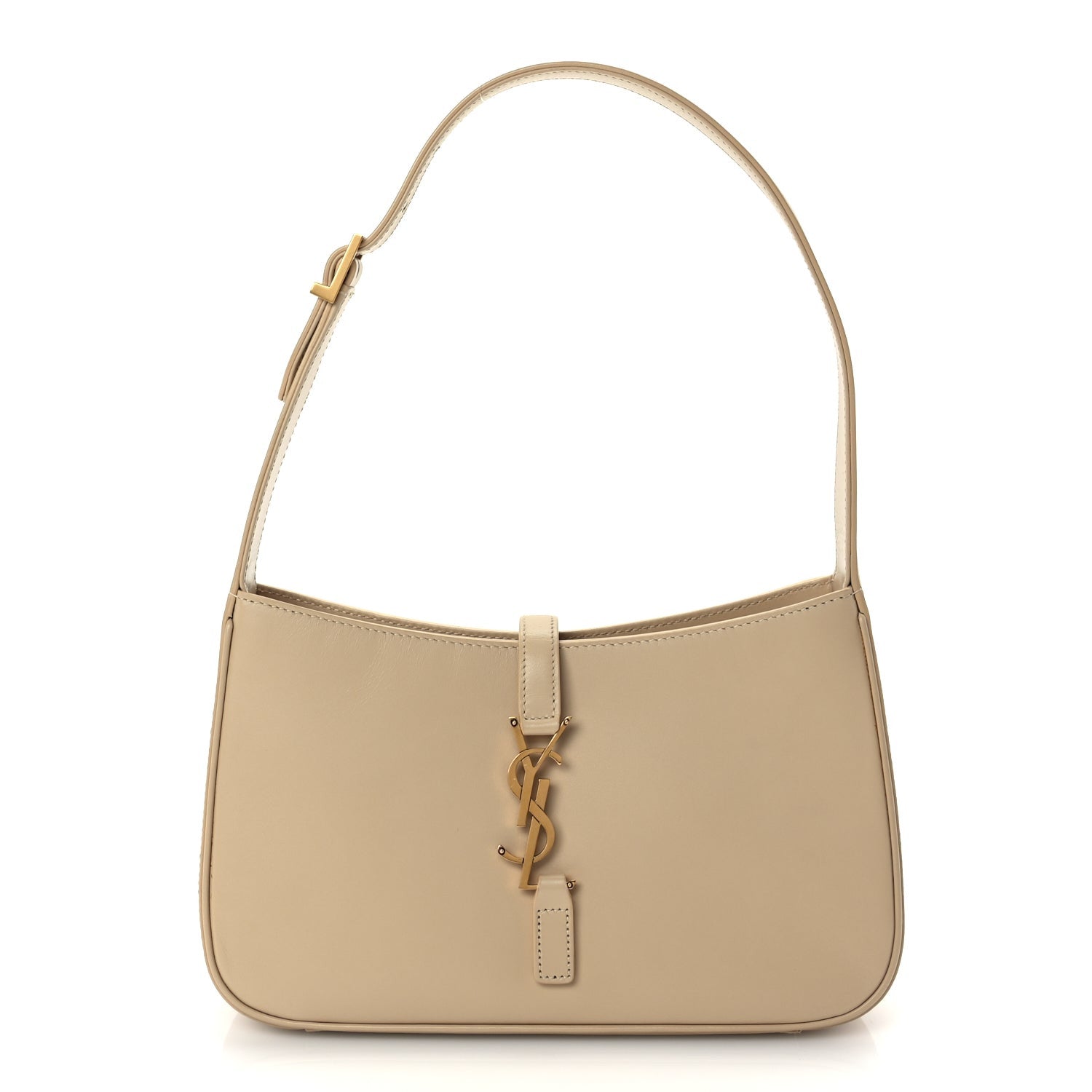 Saint Laurent Smooth Calfskin Le 5 A 7 Hobo Dark Beige 1 of 8