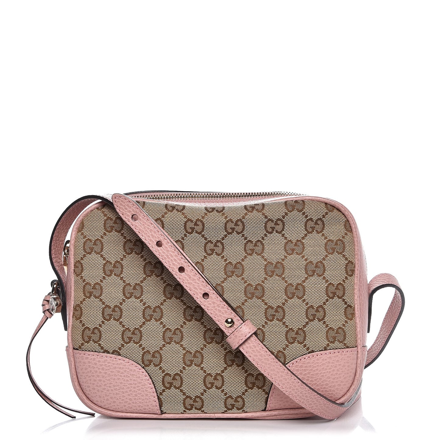 Monogram Mini Bree Messenger Bag Beige Soft Pink