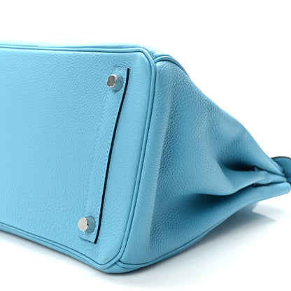 Hermes Togo Birkin 30 Blue Du Nord 10 of 14