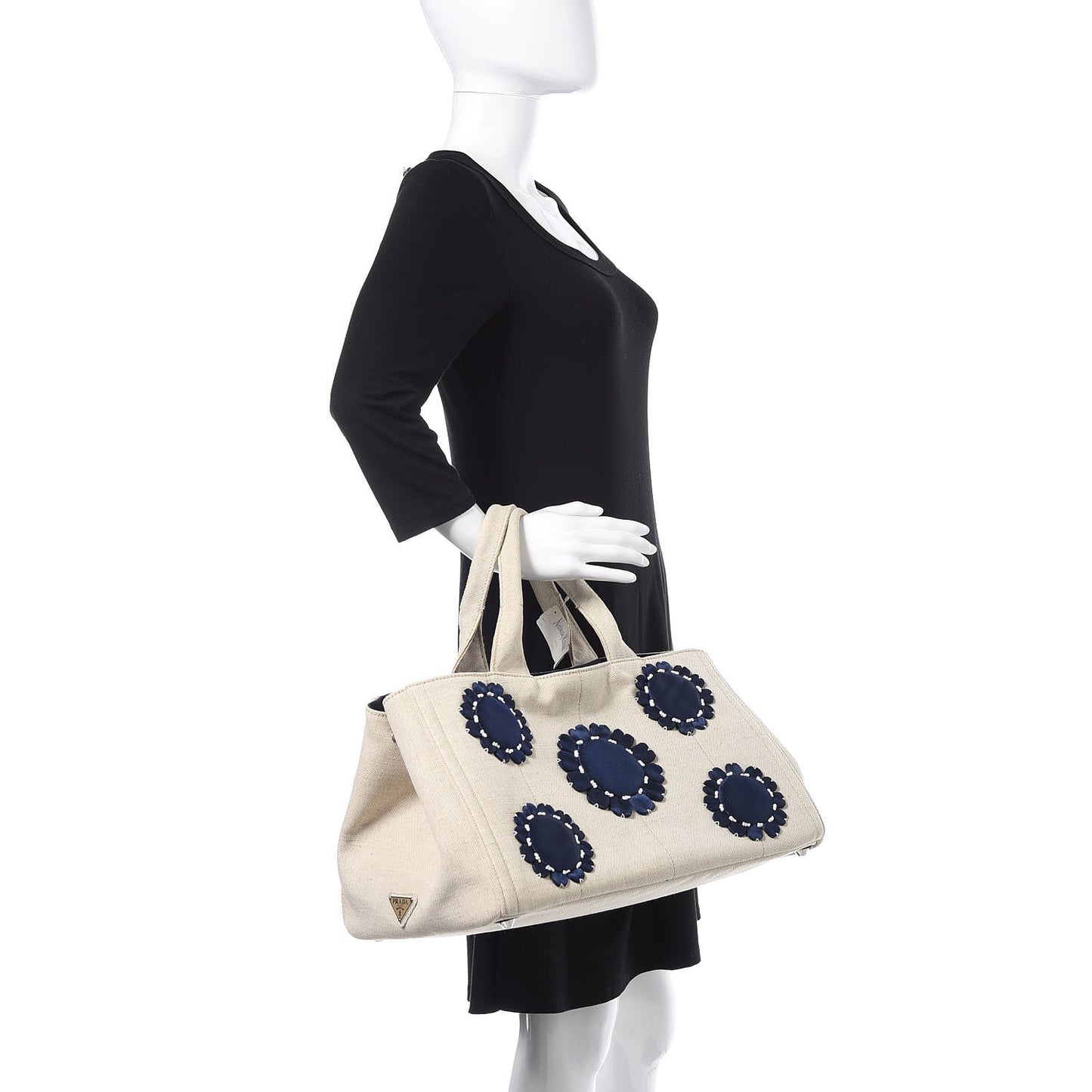 Canvas Mistolino Canapa Tote Naturale Blue