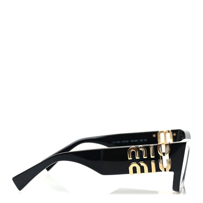 Miu Miu Acetate Rectangle Sunglasses SMU 09W Black 4 of 7