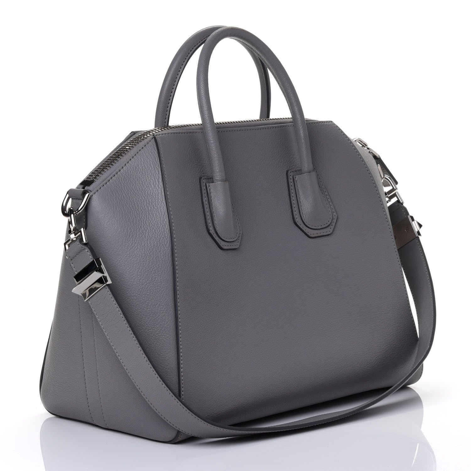 Givenchy Sugar Goatskin Medium Antigona Pearl Grey 2 of 5