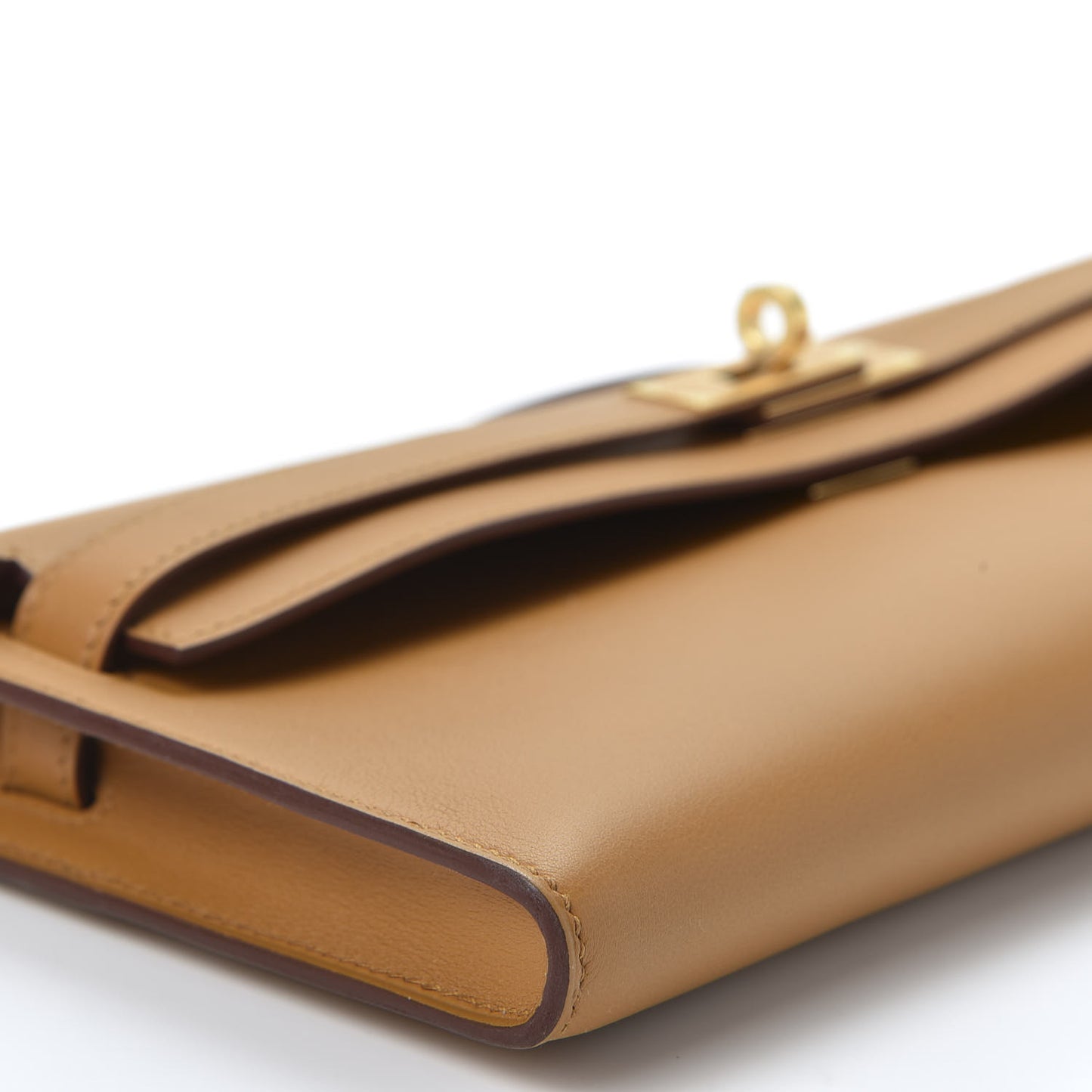 Swift Kelly Cut Clutch Pochette Sesame