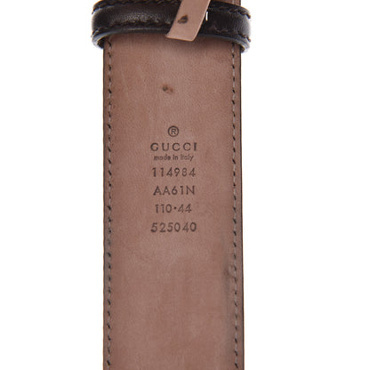Gucci Guccissima Interlocking G Belt 110 44 Dark Brown 4 of 10