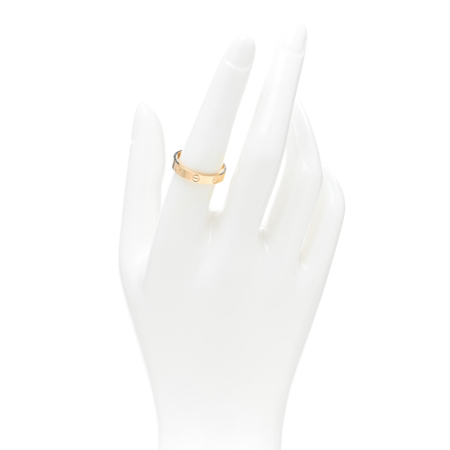 Cartier 18K Yellow Gold 3.5mm LOVE Wedding Band Ring 56 7.5 2 of 5