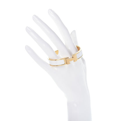 Hermes Enamel Narrow Clic Clac H Bracelet PM White 2 of 4