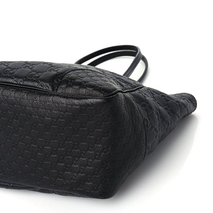 Gucci Guccissima Small Bree Zippered Tote Black 8 of 8