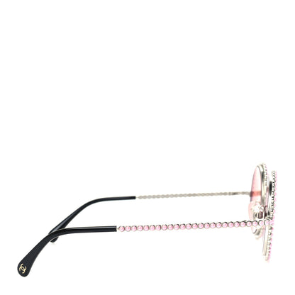Chanel Metallic Pearl Round Sunglasses 71138 Pink 3 of 7