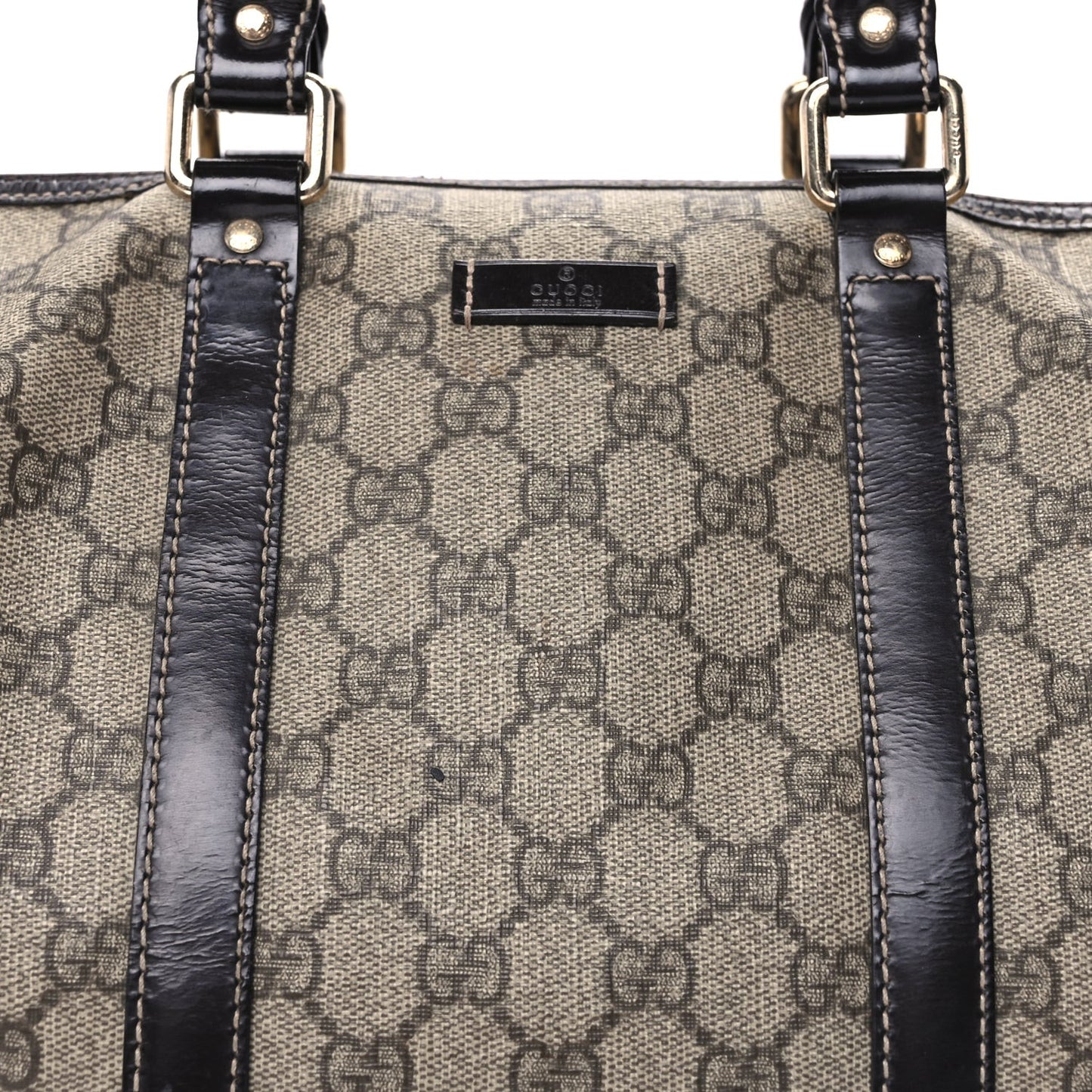 GG Plus Monogram Medium Joy Boston  Dark Brown