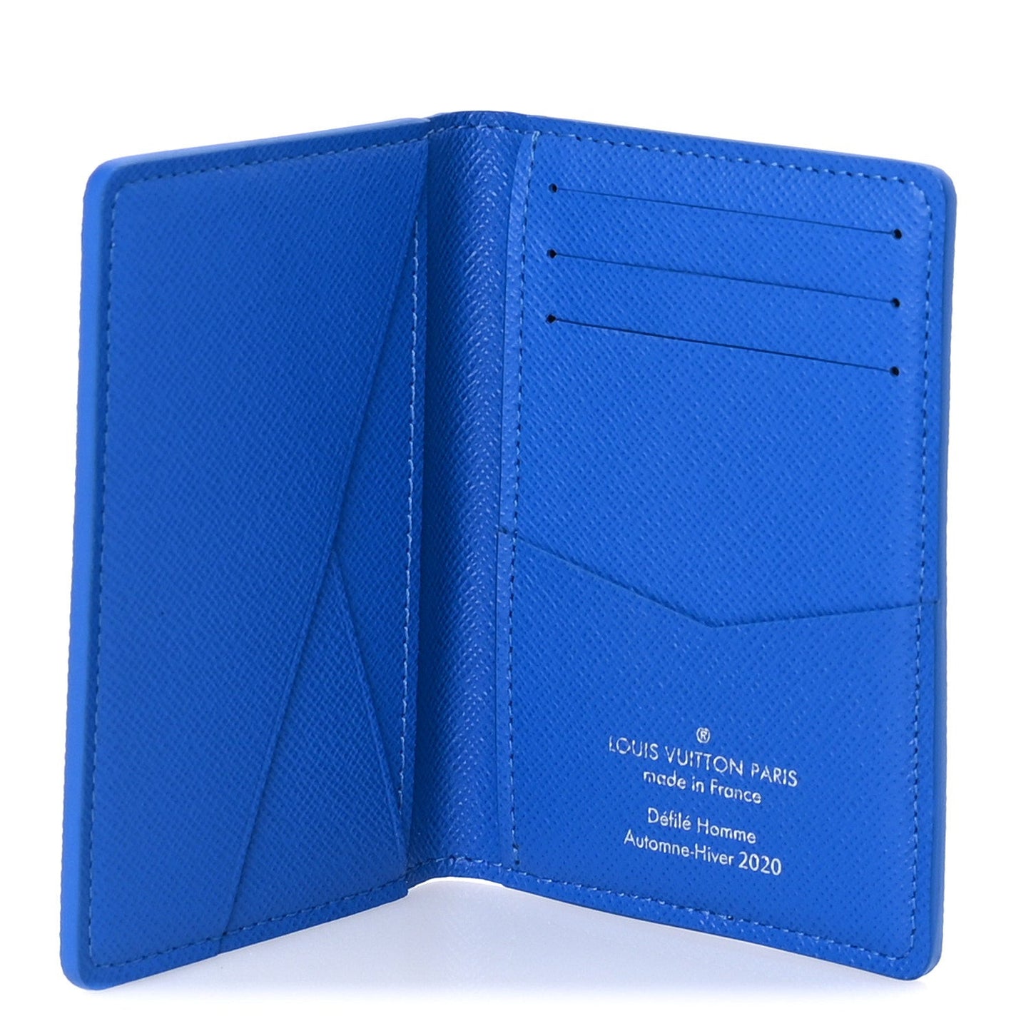 Monogram Clouds Pocket Organizer  Blue
