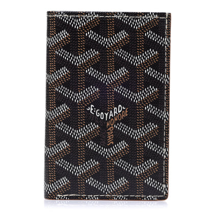 Goyard Goyardine Saint Pierre Card Holder Black Gold 1 of 7