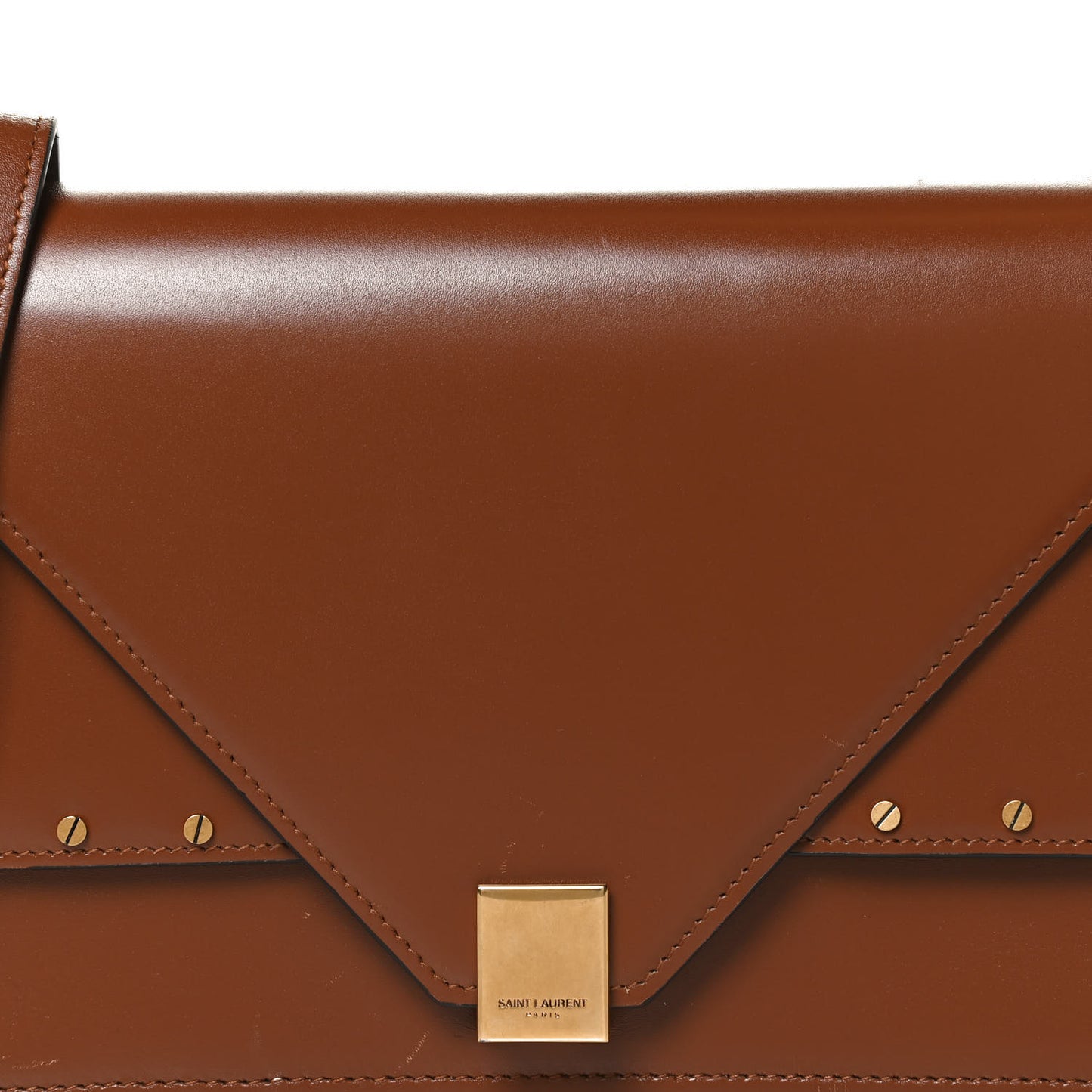 Calfskin Medium Margaux Shoulder Bag Brick Ebony