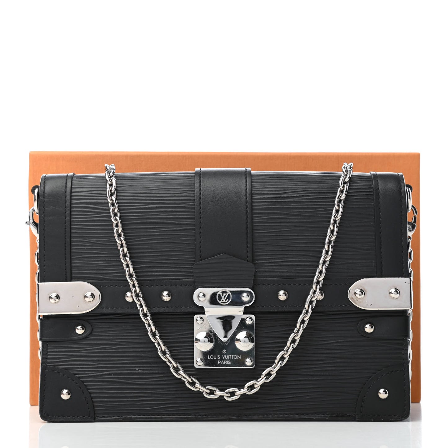 Epi Trunk Chain Wallet Black