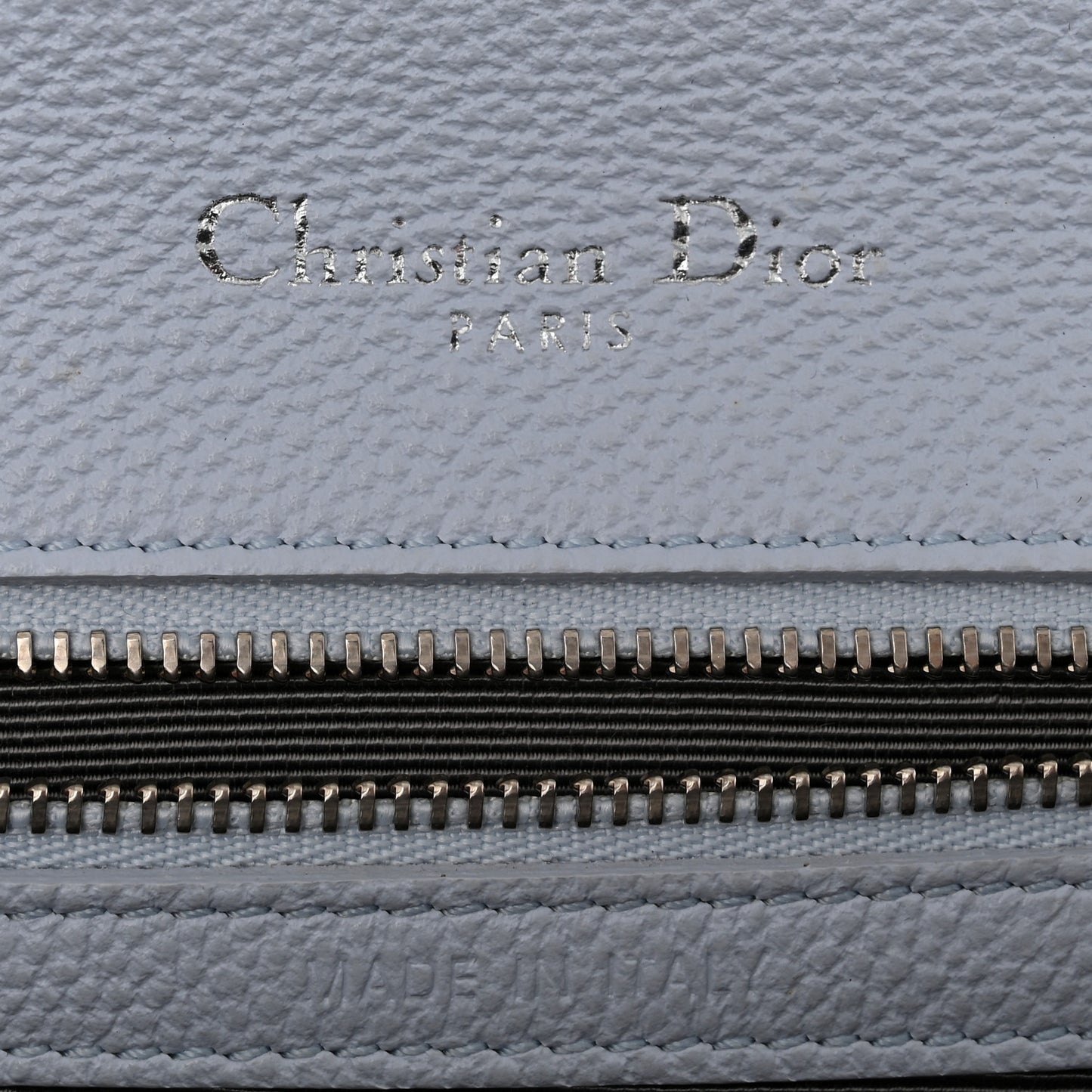 Grained Calfskin Small Diorama Flap Bag Sky Light