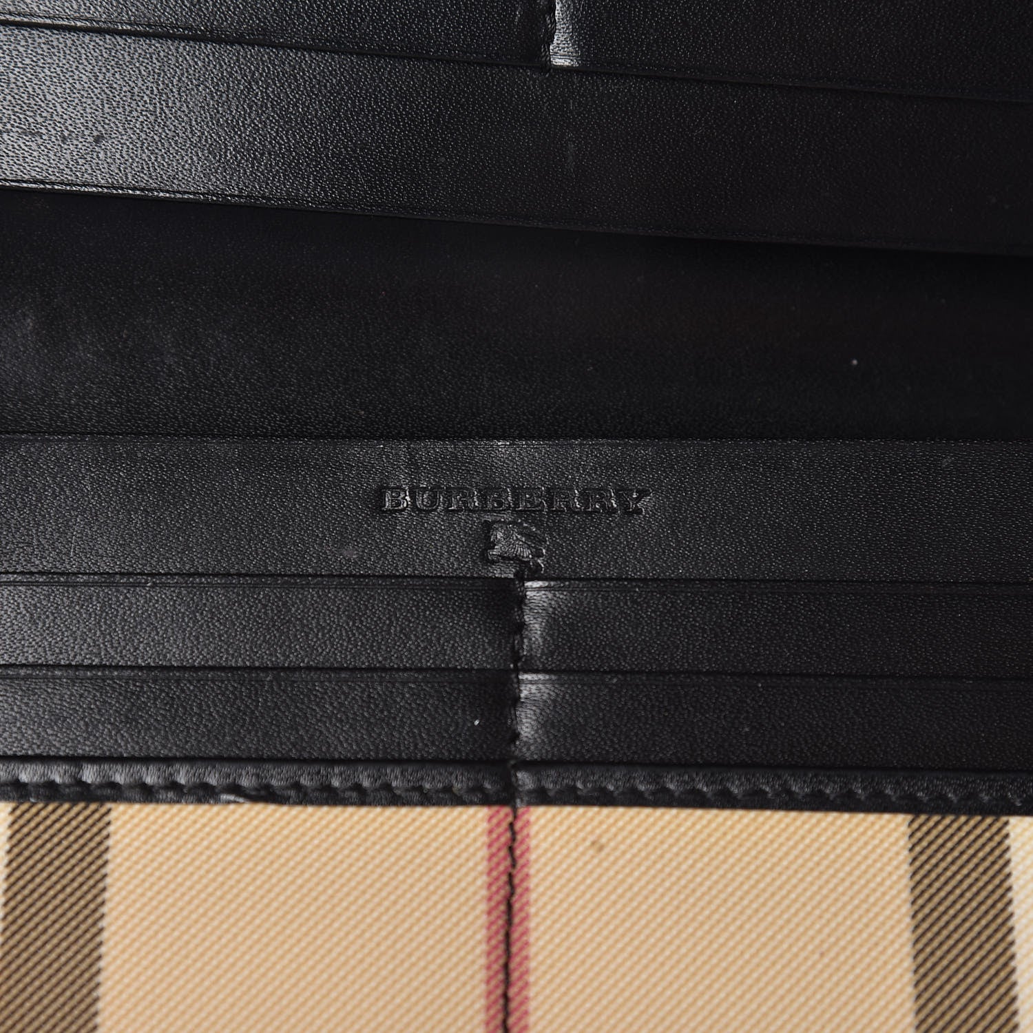 Burberry House Check Continental Wallet Black 6 of 13
