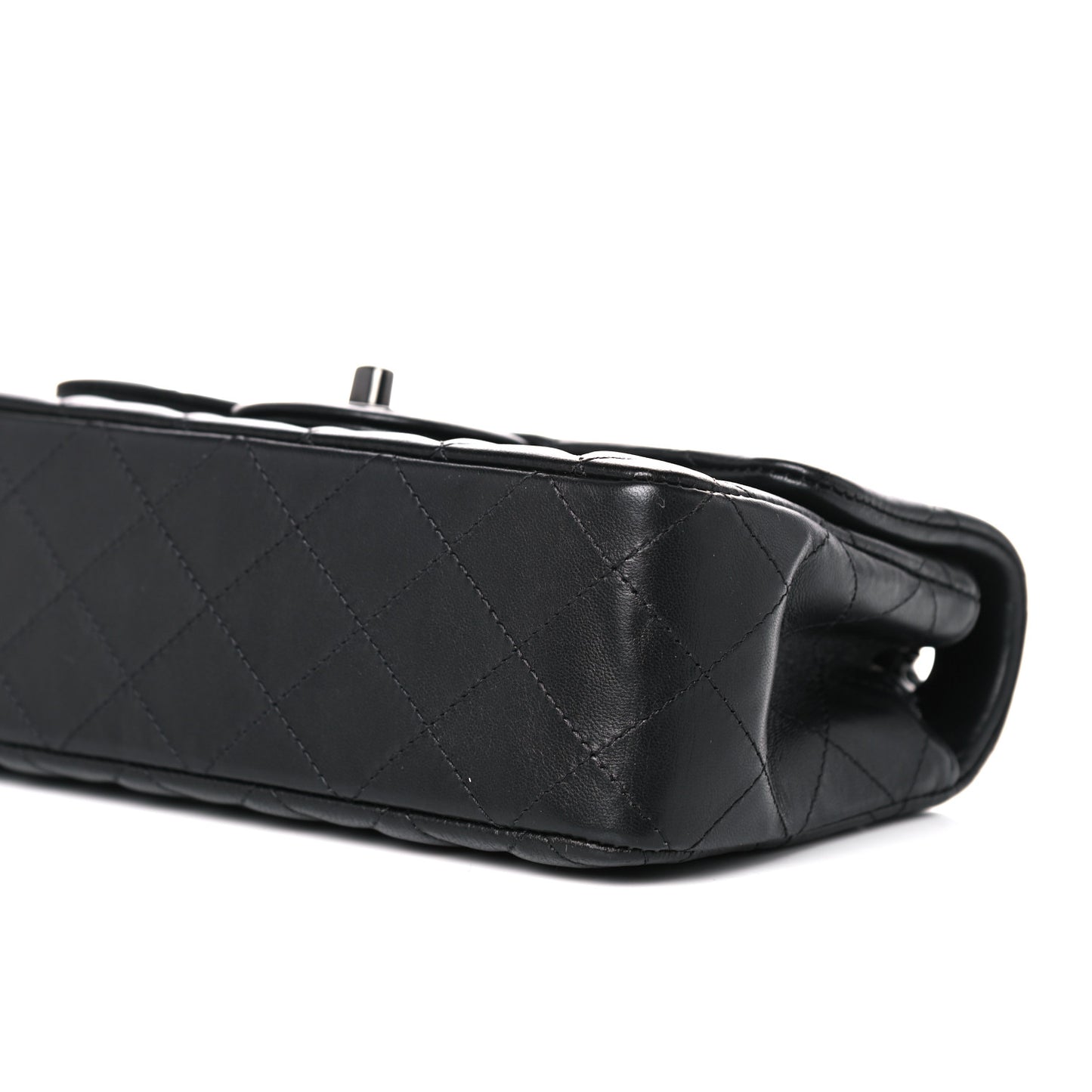 Lambskin Quilted Mini Rectangular Flap So Black
