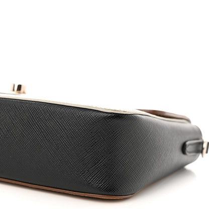 Prada Saffiano Lux Shoulder Bag Caramel Talco 9 of 10