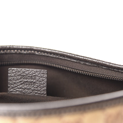 Gucci Crystal Monogram Abbey Messenger Bag Beige Dark Brown 9 of 10