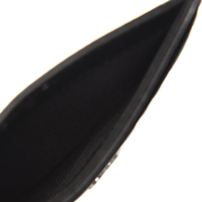 Chanel Caviar Camellia Embossed Card Holder Black 5 of 9