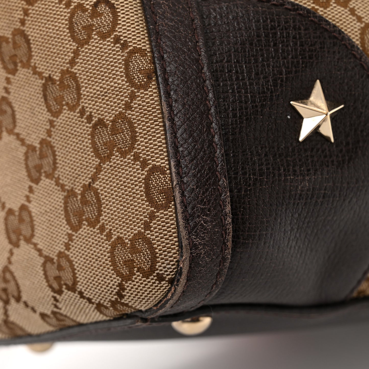 Monogram Vintage Web Medium Webby Bee Boston Dark Brown