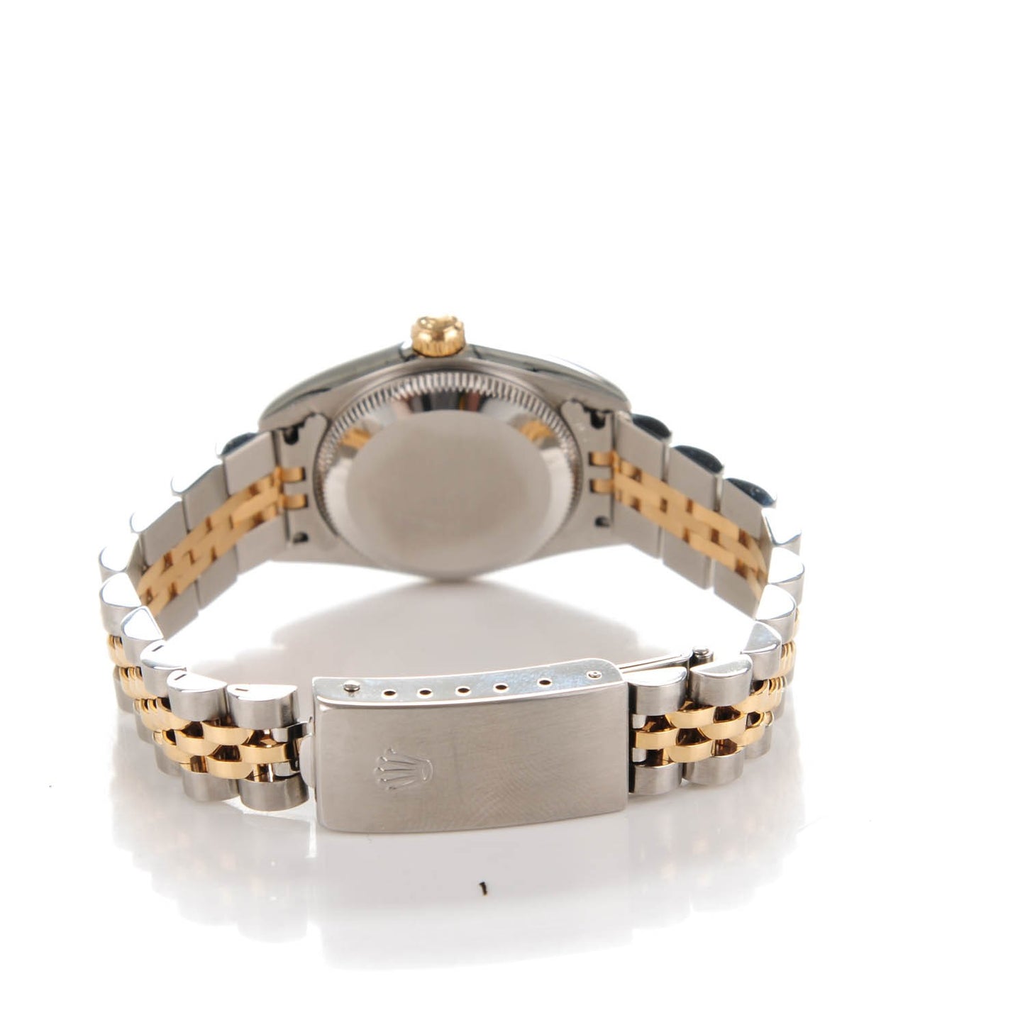 Stainless Steel 18K Yellow Gold 24mm Oyster Perpetual Watch White Roman 76183