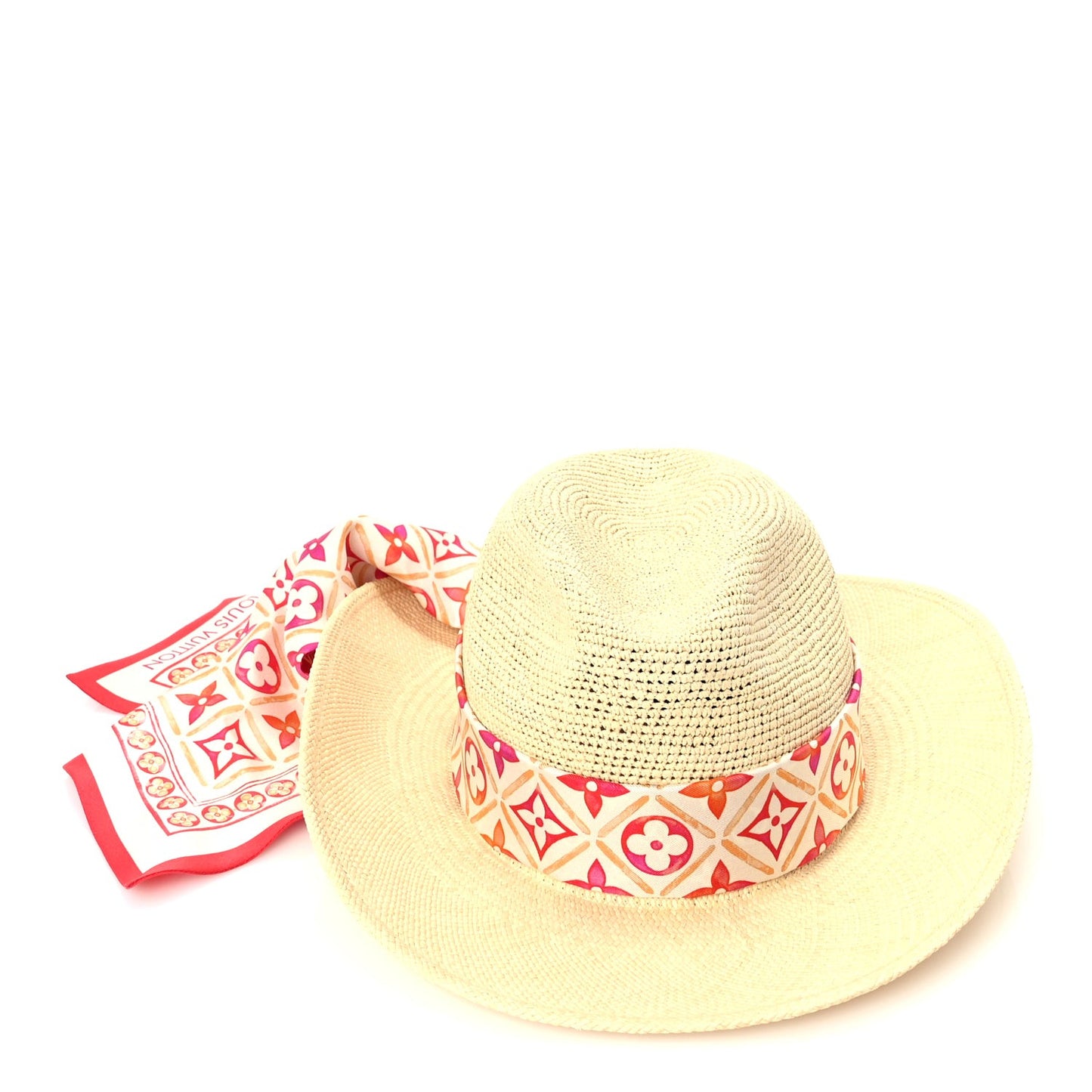 Raffia Tiles By The Pool Panama Fedora S Natural Coral