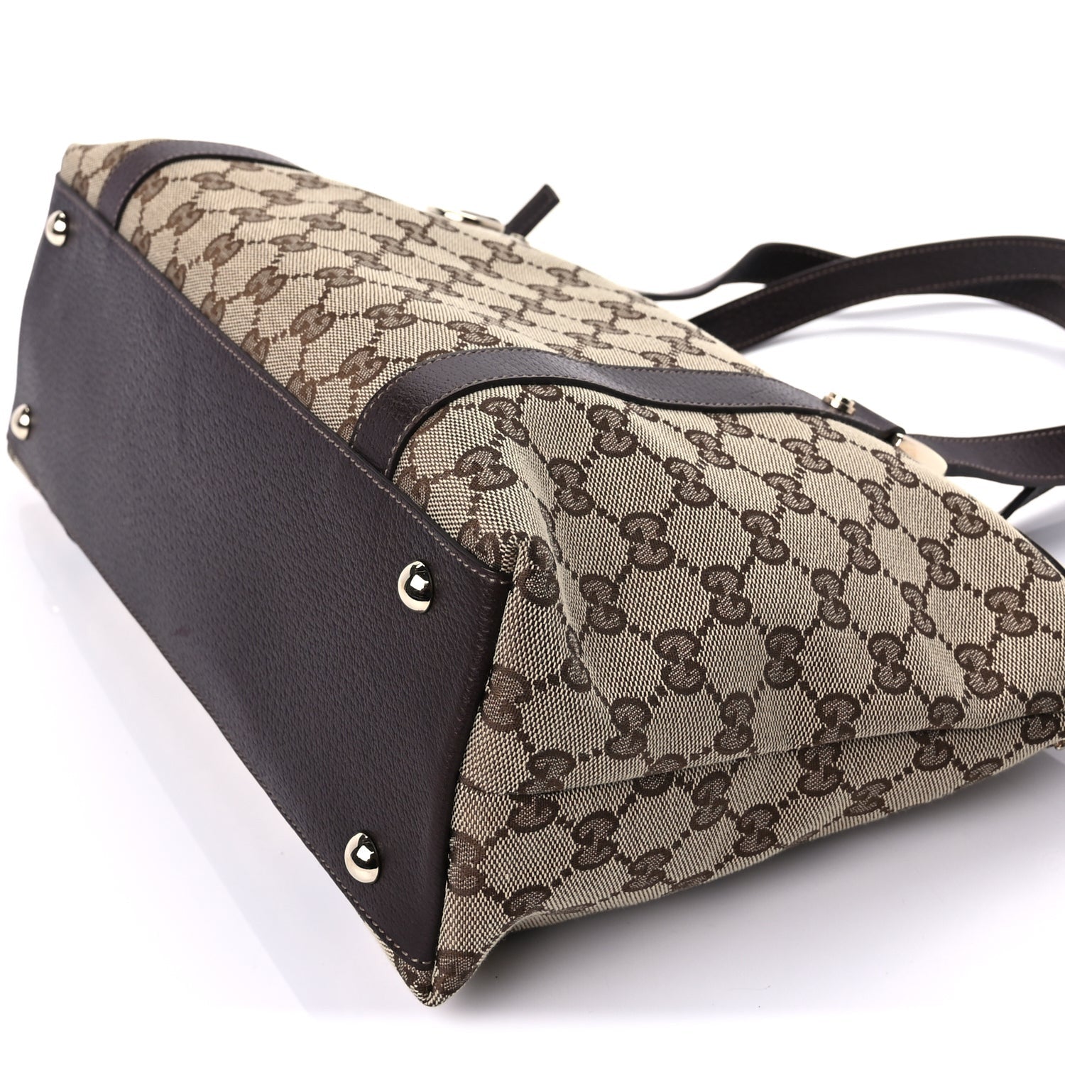 Gucci Monogram Medium Abbey Tote Dark Brown 8 of 8