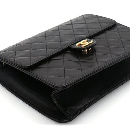 Chanel Lambskin Quilted Small Single Flap Bag Black 9 of 10
