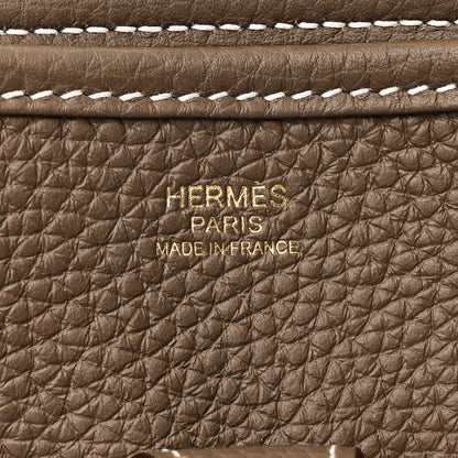 Hermes Taurillon Clemence Evelyne III PM  Etoupe 6 of 10