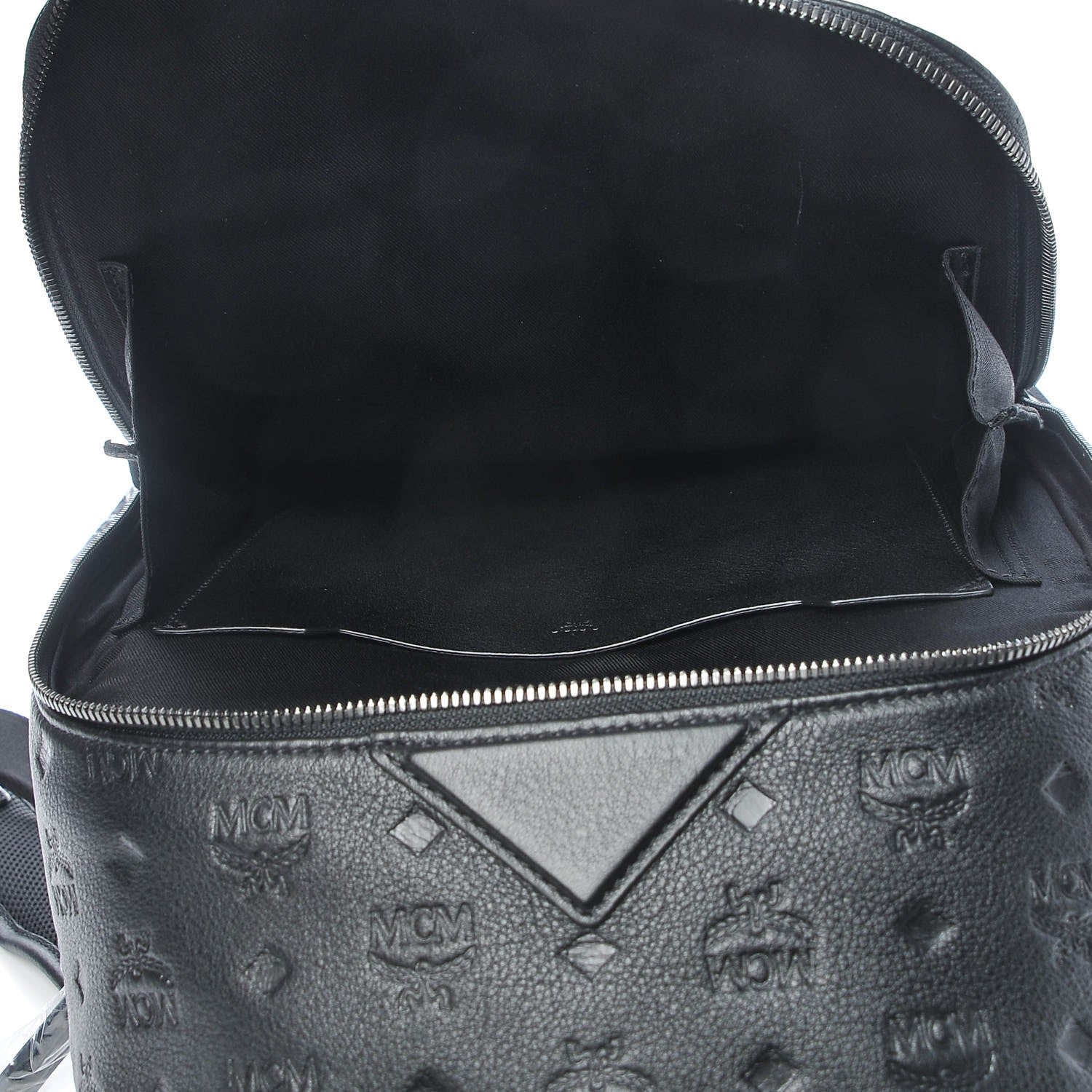 MCM Calfskin Ottomar Monogram Duke Backpack Black 6 of 14