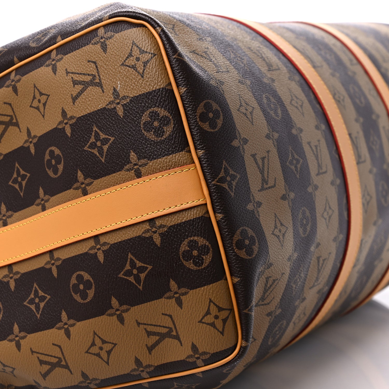 Louis Vuitton X NIGO Reverse Monogram Stripe Keepall Bandouliere 50 Brown 6 of 12