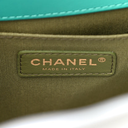 Chanel Calfskin Quilted Medium Boy Flap Turquoise 6 of 11