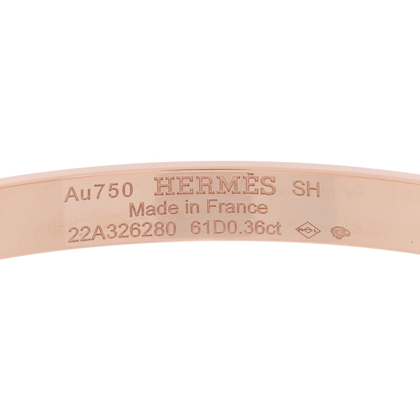 18K Rose Gold Diamond PM Kelly Pave Bracelet SH
