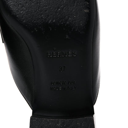 Hermes Goatskin Trocadero Mule 37 Black 6 of 12
