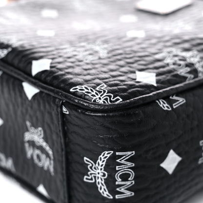 MCM Visetos Camera Crossbody Bag Black Cognac 9 of 17