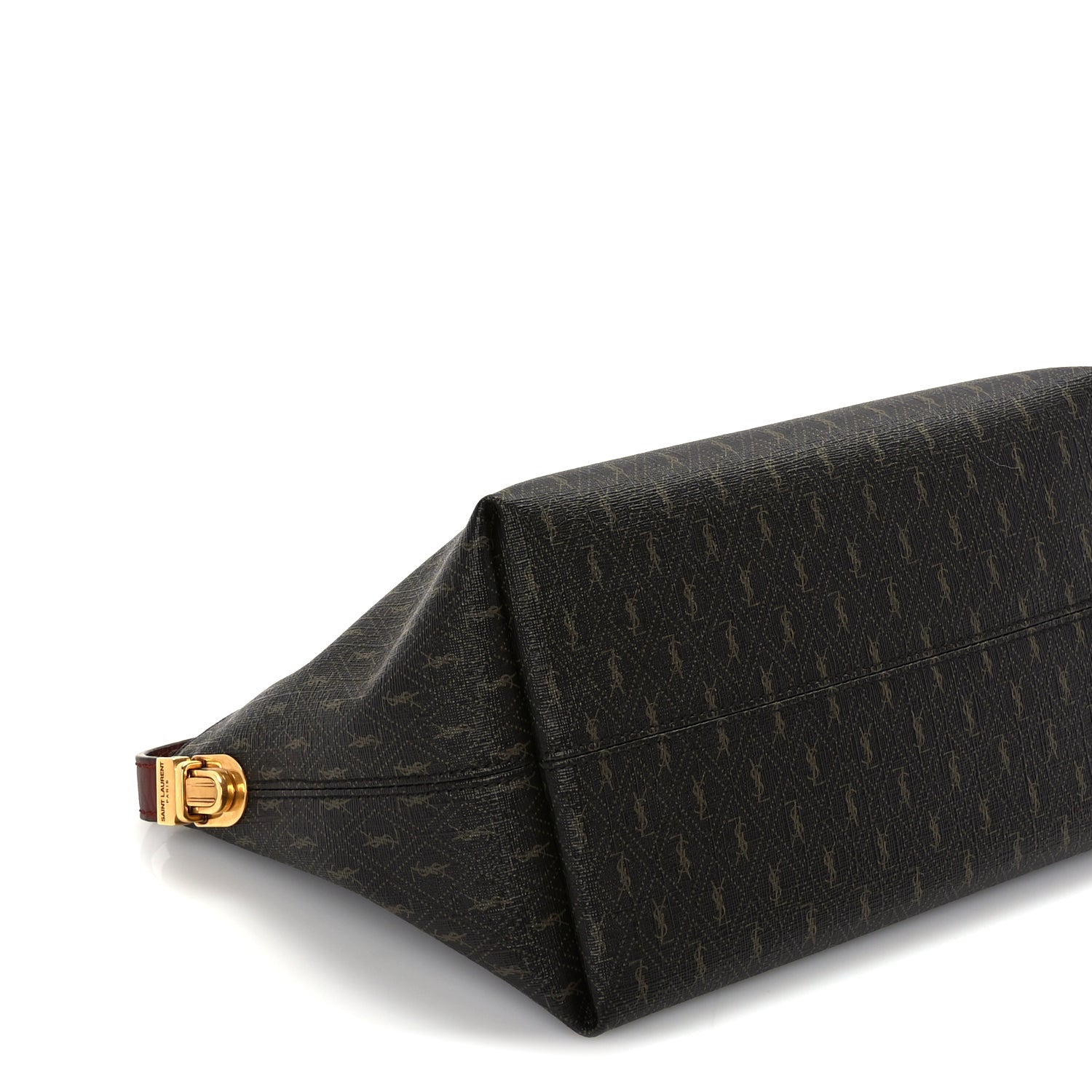 Saint Laurent Canvas Smooth Calfskin Le Monogramme Crossbody Bag Chestnut 7 of 8