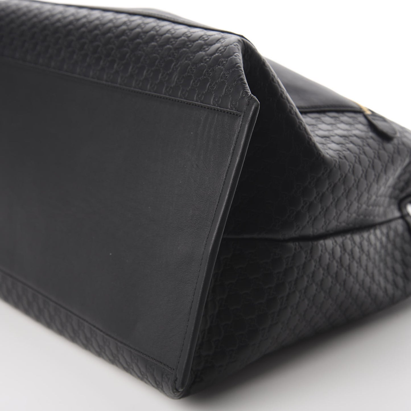 Soft Microguccissima Large Tote Black