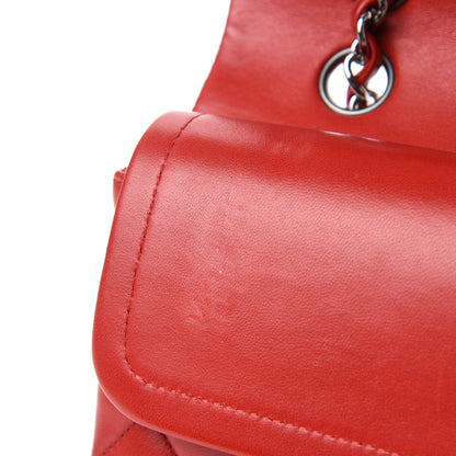 Chanel Lambskin Quilted Medium Double Flap Red 9 of 14