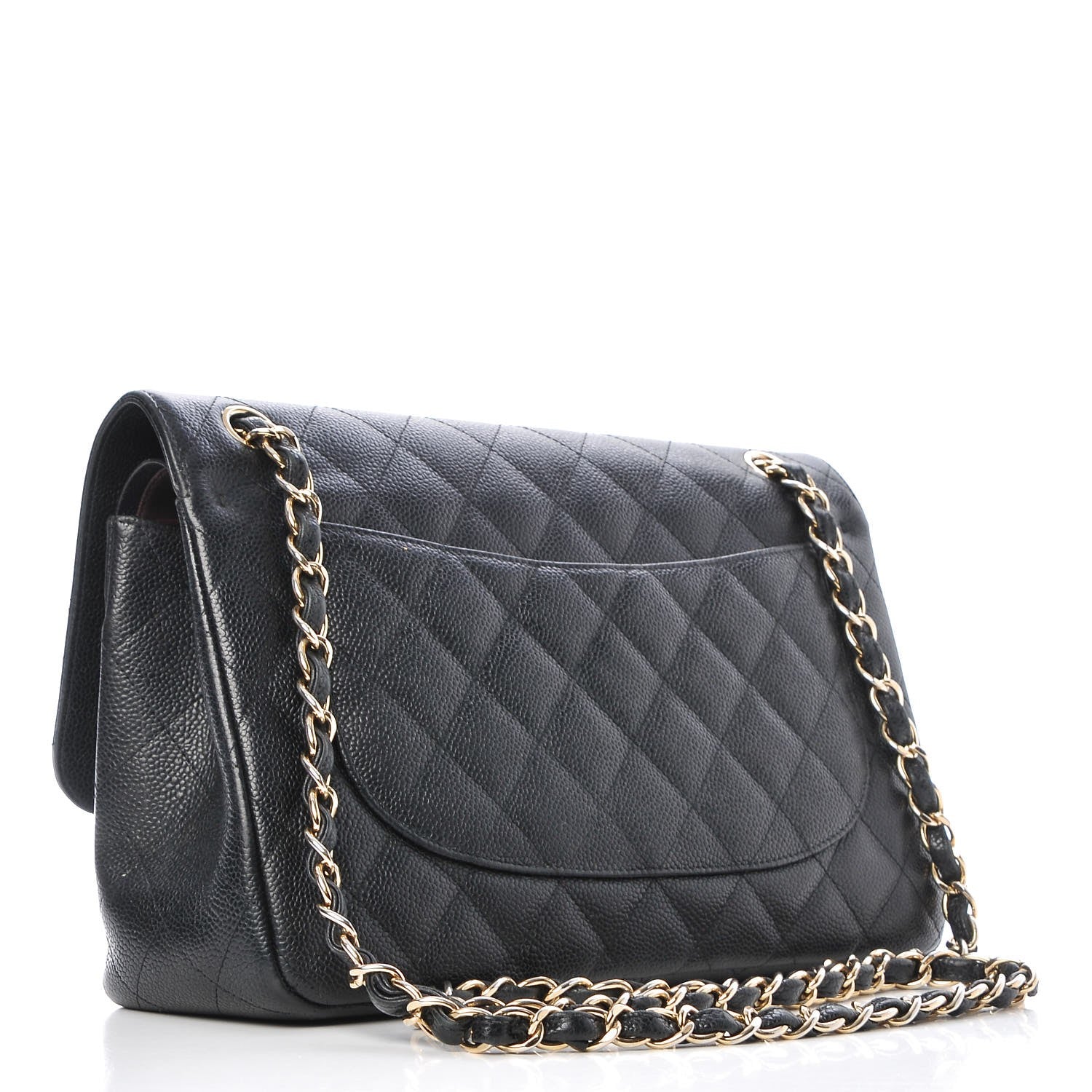 Chanel Caviar Quilted Jumbo Double Flap Black 4 of 22
