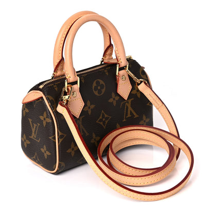 Louis Vuitton Monogram Nano Speedy Bandouliere 2 of 8