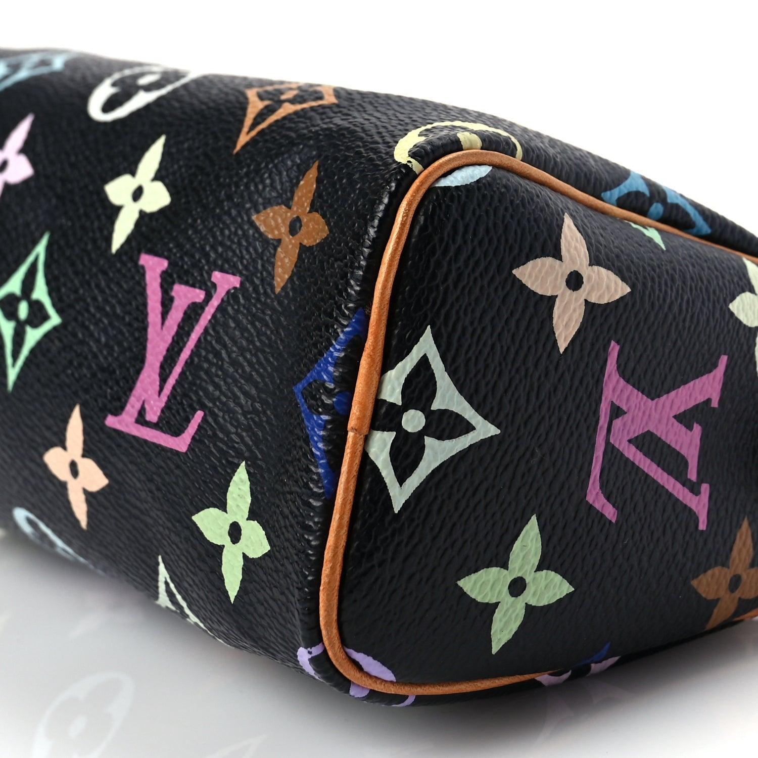 Louis Vuitton Monogram Multicolor Mini Sac HL Speedy Black 8 of 8